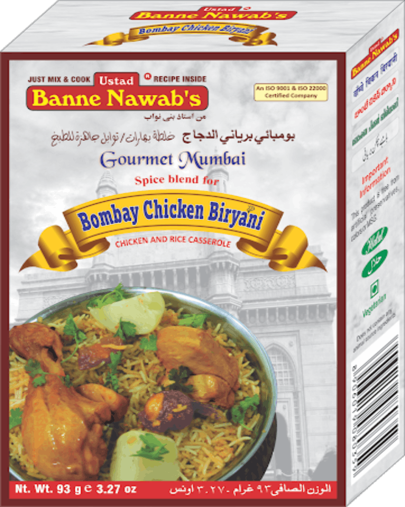 Ustad Banne Nawab's Bombay Chicken Biryani Masala-93gm – Global ...