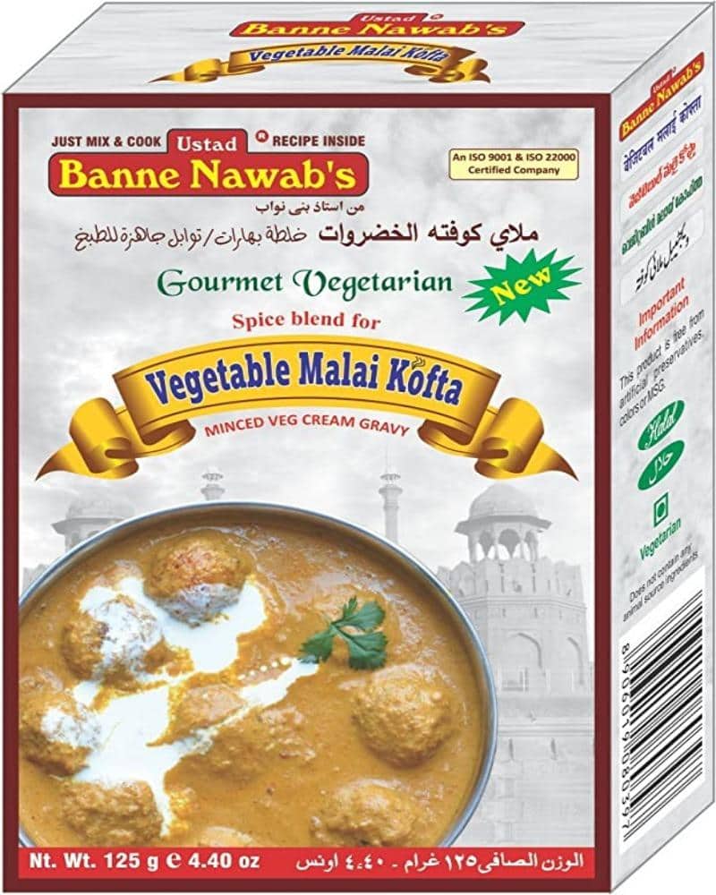 Ustad Banne Nawab's Vegetable Malai Kofta Spice Mix125gm Global