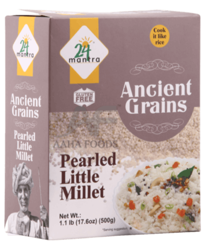 24 Mantra Ancient Grains Pearled Little Millet 24 Mantra Ancient Grains Pearled Little Millet, Little Millet, Millet, Pearled Little Millet 