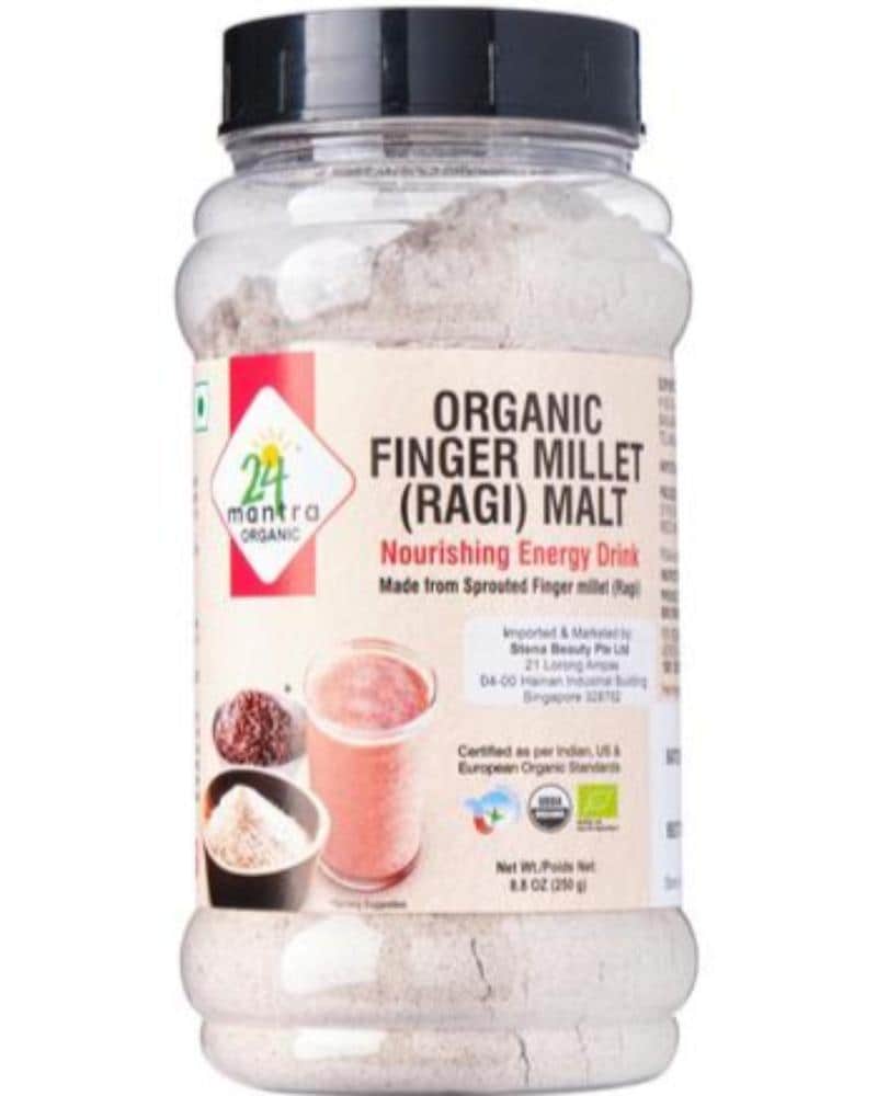 Organic Ragi Mault Powder Buy Organic Finger Millet (Ragi) Malt Mix | Nourishing Energy Drink ...