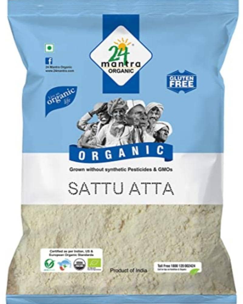 24 Mantra Organic Sattu Flour (Roasted Gram Flour) 24 Mantra Flour, 24 Mantra Organic  Flour, 24 Mantra Organic Sattu Flour (Roasted Gram Flour), Organic Roasted Gram Flour, Organic Sattu Flour, Roasted Gram Flour, Sattu Flour 