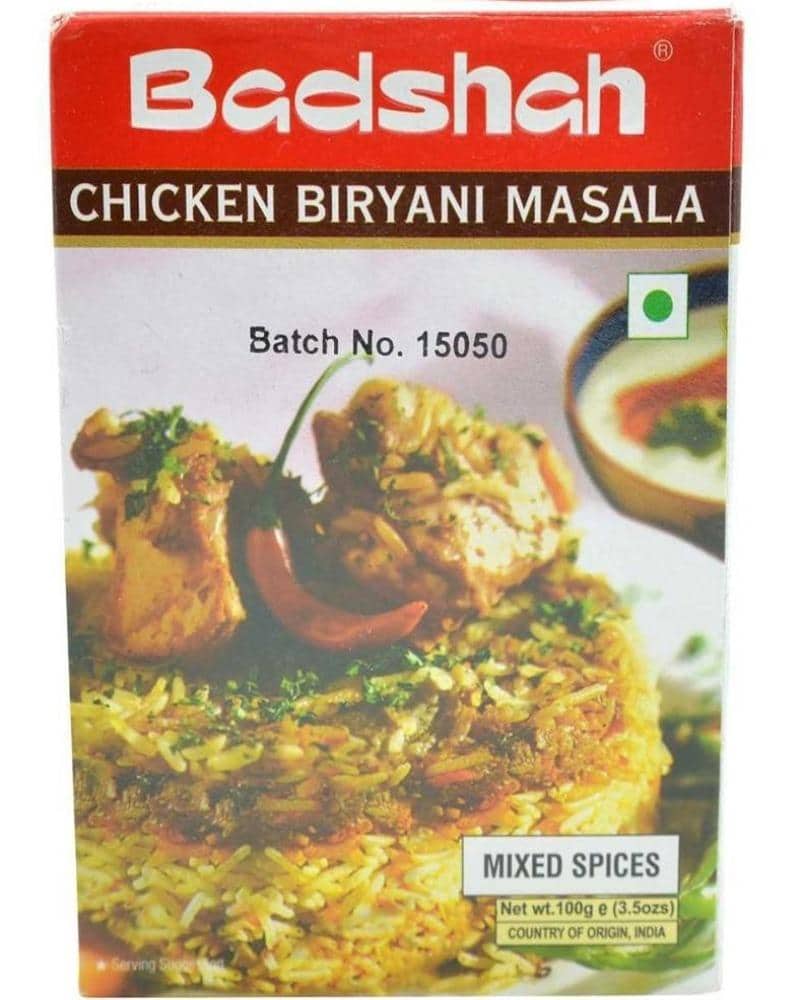 Badshah Chicken Biryani Masala-100gm Badshah Chicken Biryani Masala, Badshah Masala, Biryani Masala, Chicken Biryani Masala, Masala 
