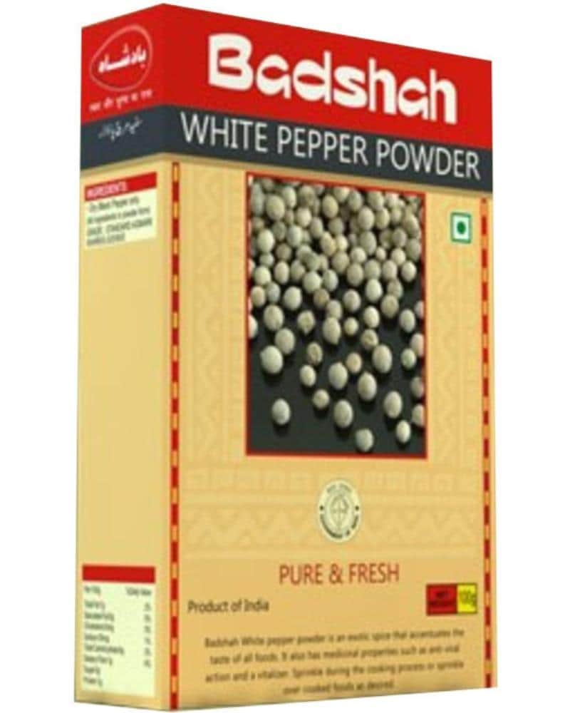 Badshah White Pepper Powder-100gm Badshah Masala, Badshah White Pepper Powder, Pepper Powder, White Pepper Powder 