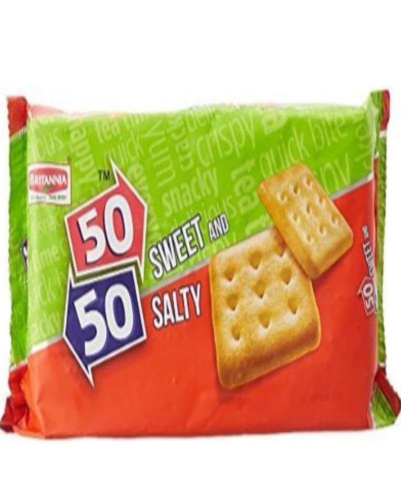 Britannia 50-50 Sweet & Salty Crackers Britannia 50-50 Sweet & Salty Crackers -, Britannia Crackers 