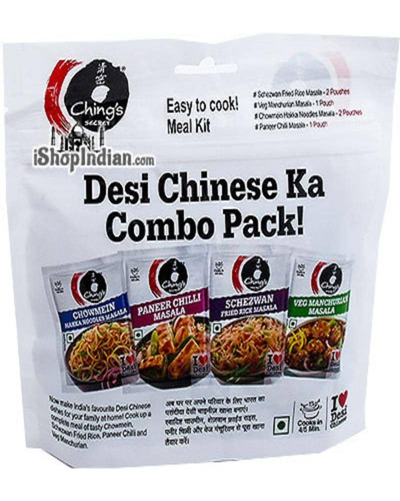 Ching's Chinese Spice Mix - Desi Chinese Ka Combo Pack (6 Spice Packs) Chinese Spice Mix Variety Pack, Ching's Secret Indian-Chinese Spice Mix Variety Pack, Combo Pack, Desi Chinese, Indian-Chinese Spice Mix Variety Pack, Spice Mix Variety Pack 