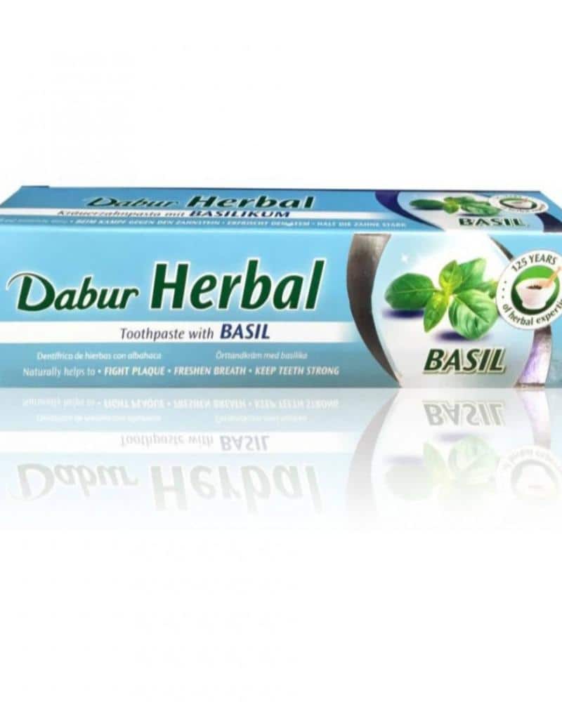Dabur Herbal Toothpaste with Basil Basil Herbal Toothpaste, Dabur Herbal Toothpaste, Dabur Herbal Toothpaste with Basil, Herbal Toothpaste 