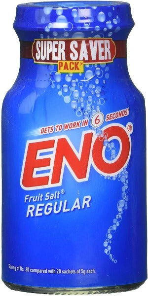 Eno Fruit Salt (Regular)-100gm Antacid, Eno, Eno Regular, Eno Soda, Fruit Salt 
