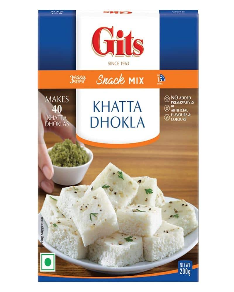 Gits Khatta Dhokla-200gm Gits Dhokla Mix, Khatta Dhokla, White Dhokla 