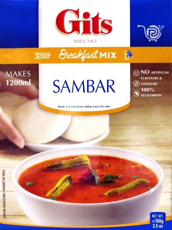 Gits Sambar Mix-100gm dosa idli, gits sambar mix, sambar 