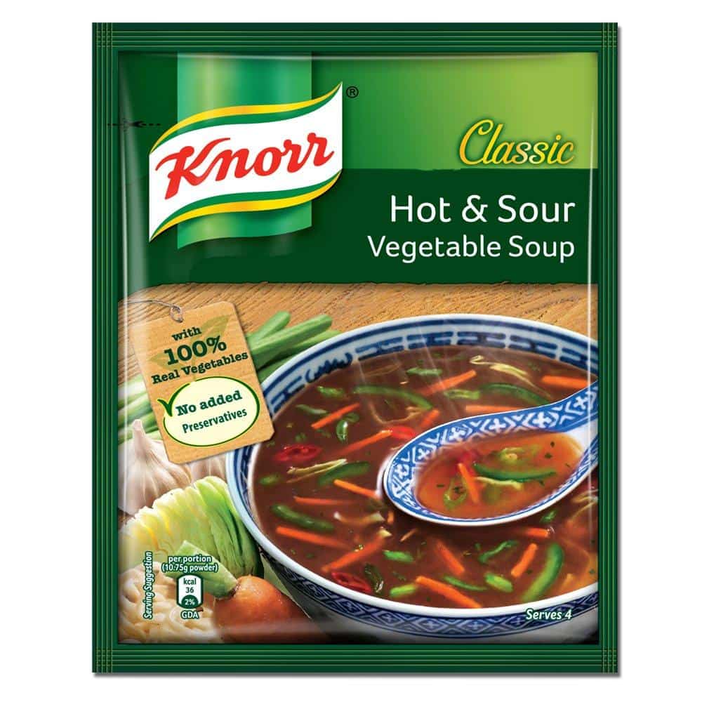Knorr Hot & Sour Vegetable Soup Mix Hot & Sour Vegetable Soup, Hot & Sour Vegetable Soup Mix, Knorr Hot & Sour Vegetable Soup Mix, Knorr Soup, Soup, Soup Mix 
