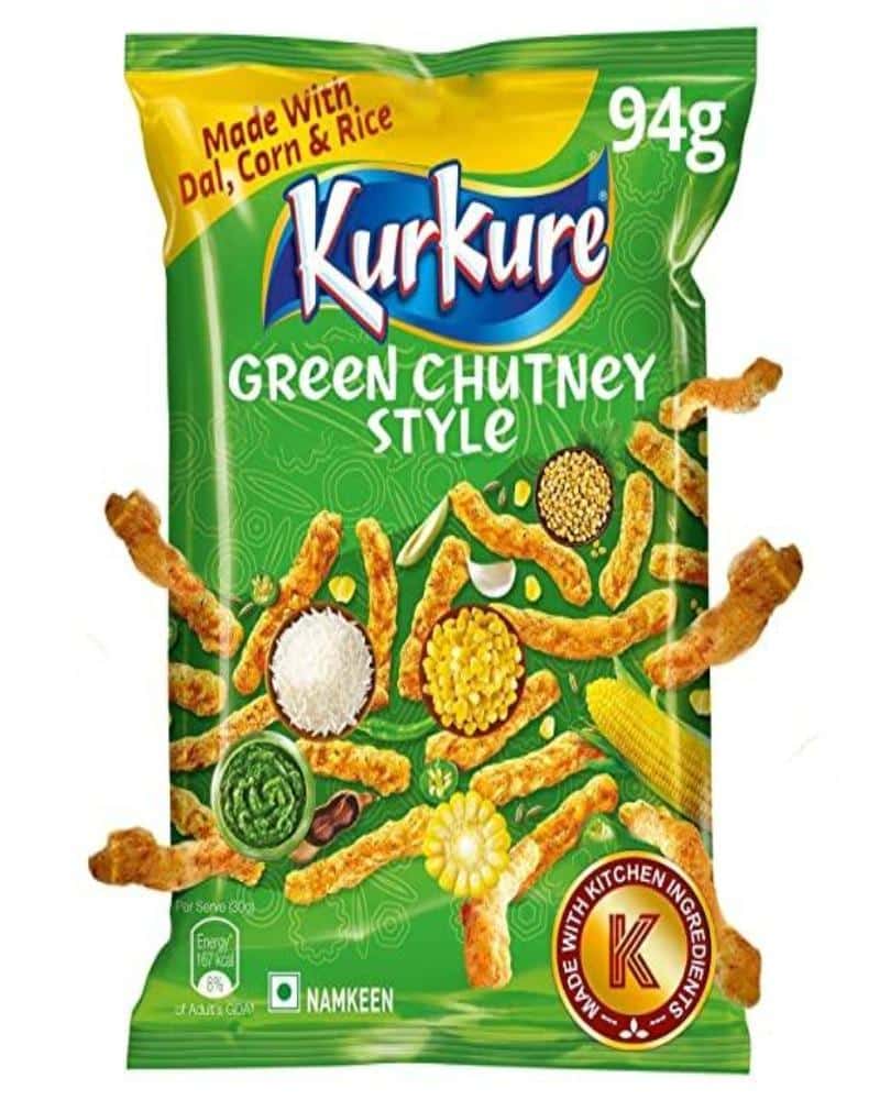 Kurkure Green Chutney Rajasthani Style chips, green chutney, kurkure, lays, masala munch, potato chips, snacks 