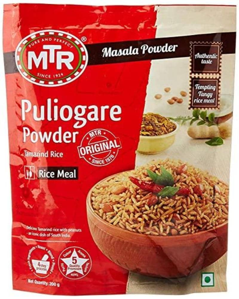 MTR Puliogare Powder - 200gm MTR, mtr puliogare, tamarind rice powder 