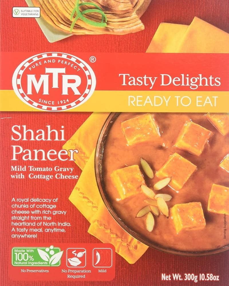 MTR Ready to Eat - Shahi Paneer curry, indian curry, indian meal, MTR, Mtr ready to eat, paneer, Shahi Paneer 