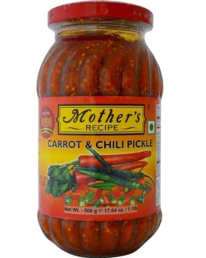 Mother's Recipe Carrot Chili Pickle aachar, Indian pickles, mothers recipe, Mothers Recipe Carrot Chili Pickle, Pickle 