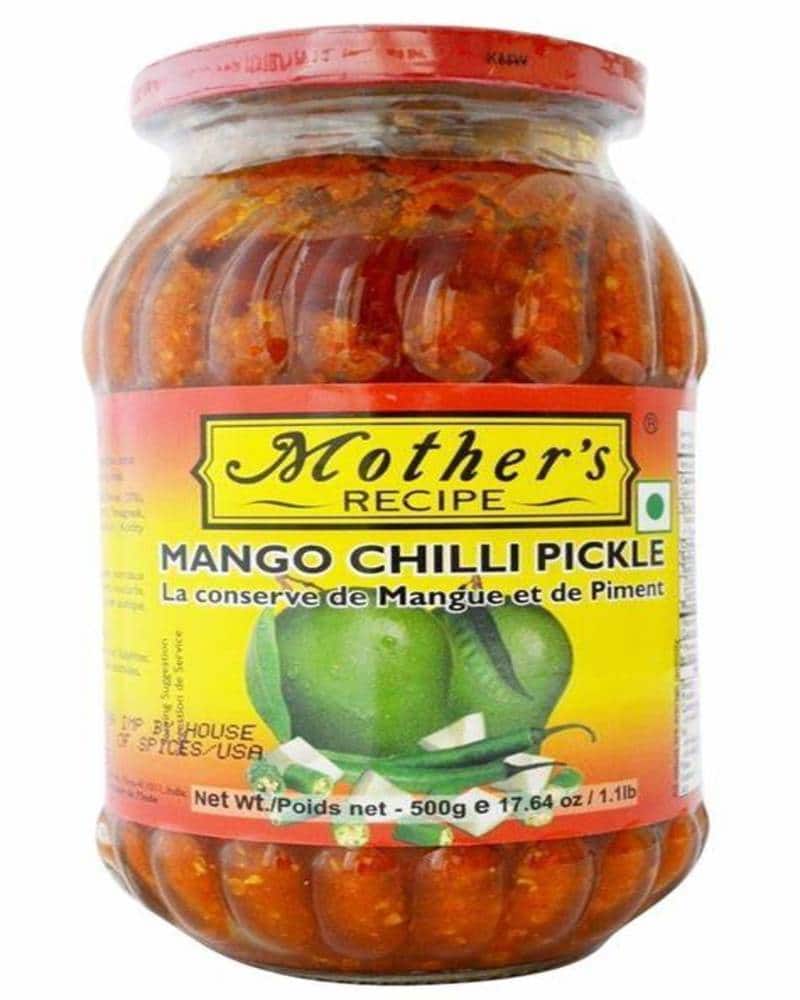 Mother's Recipe Mango & Chili Pickle aachar, indian pickle, mango pickle, Mother's Recipe Mango & Chili Pickle, mothers recipe 
