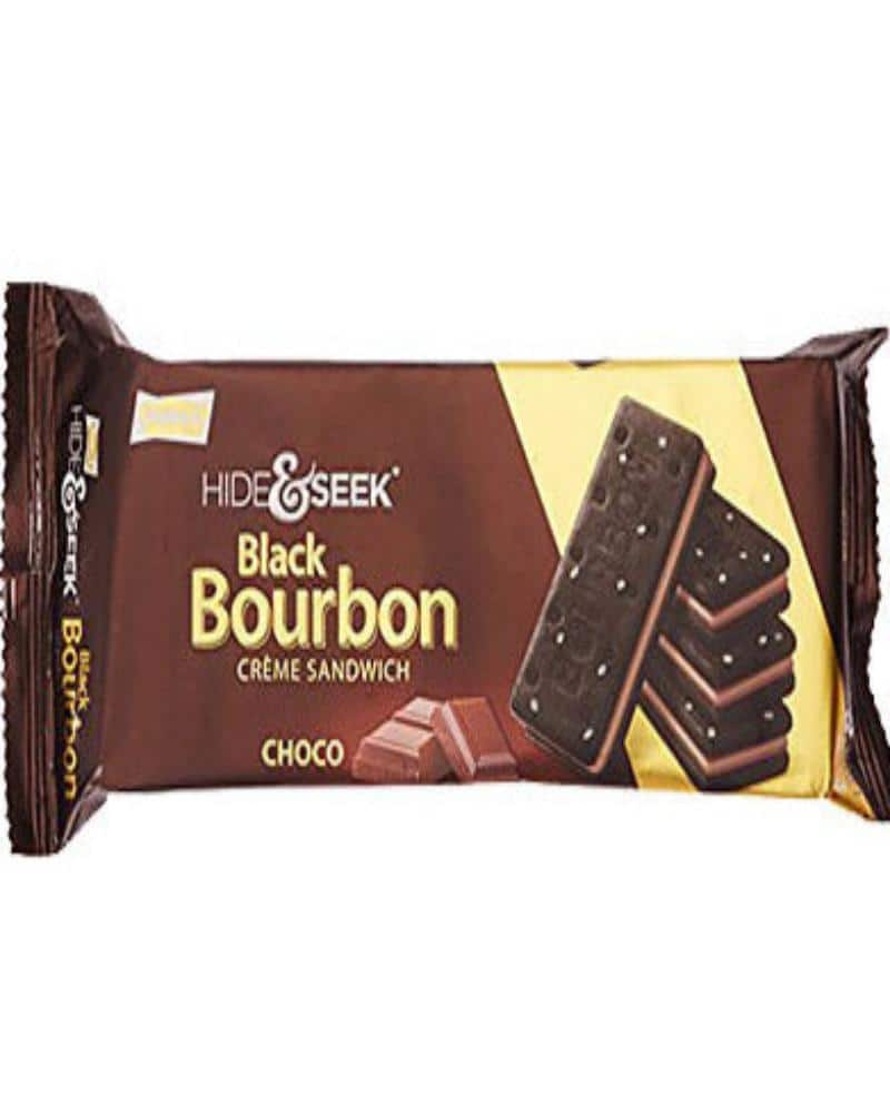 Parle Hide & Seek Black Bourbon Creme Sandwich - Choco Parle Hide & Seek, Parle Hide & Seek Black Bourbon, Parle Hide & Seek Black Bourbon Creme Sandwich - Choco 