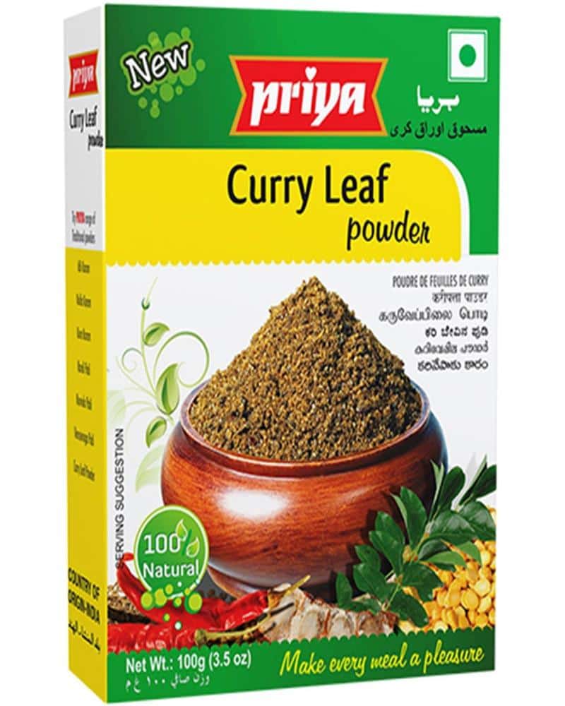 Priya Curry Leaf Powder -100gm curry, curry leaf, curry powder, dosa curry, indian curry, priya, Priya Curry Leaf Powder, priya masala 