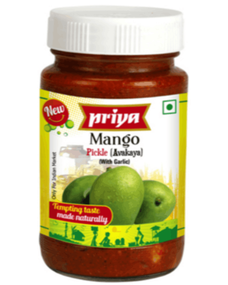 Priya Mango Pickle (Avakaya) aachar, achar, Mango, mango aachar, mango pickle, Priya Mango Pickle (Avakaya) with Garlic, priya pickle 