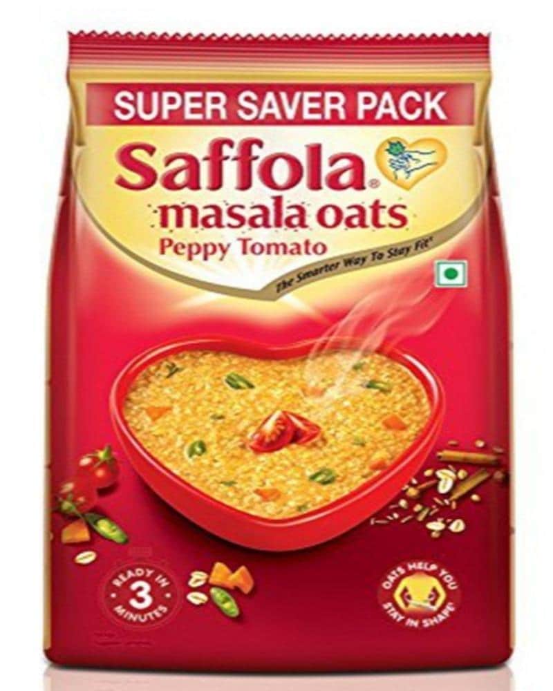 Saffola Masala Oats - Peppy Tomato healthy breakfast, oats, saffola 
