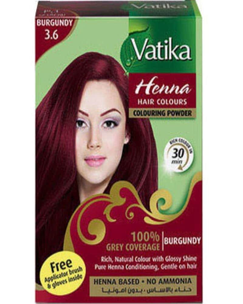 Vatika Henna Hair Colors - Burgundy Vatika  Hair Colors, Vatika Burgundy, Vatika Henna Hair Colors - Burgundy 
